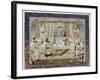 Caesar Augustus, His Wife and Son at Table, C.1410-null-Framed Giclee Print