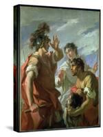 Caesar before Alexandria, 1724-25 (Oil on Canvas)-Giovanni Antonio Pellegrini-Stretched Canvas