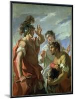 Caesar before Alexandria, 1724-25 (Oil on Canvas)-Giovanni Antonio Pellegrini-Mounted Giclee Print