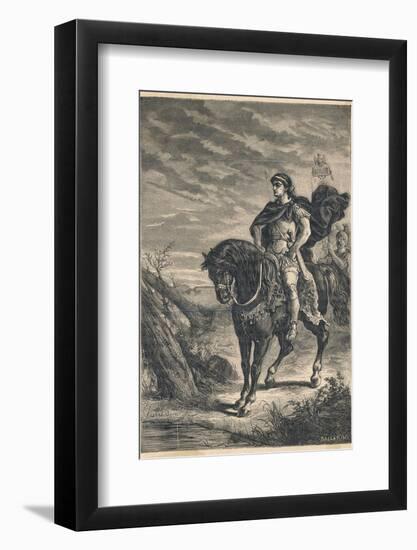 Caesar Crosses Rubicon-Sanesi-Framed Photographic Print