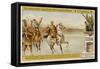 Caesar Crosses Rubicon-null-Framed Stretched Canvas