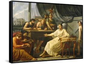 Caesar Dictating His Commentaries-Pelagio Palagi-Framed Stretched Canvas