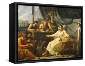Caesar Dictating His Commentaries-Pelagio Palagi-Framed Stretched Canvas