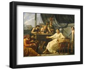 Caesar Dictating His Commentaries-Pelagio Palagi-Framed Premium Giclee Print