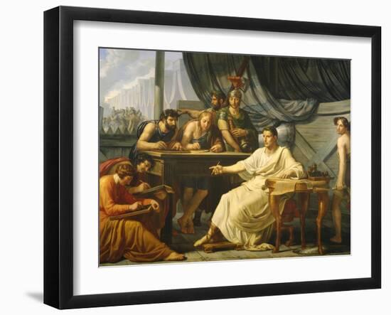 Caesar Dictating His Commentaries-Pelagio Palagi-Framed Giclee Print