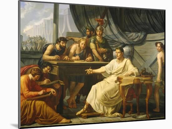 Caesar Dictating His Commentaries-Pelagio Palagi-Mounted Giclee Print