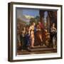 Caesar Giving Cleopatra the Throne of Egypt, C.1637-Pietro da Cortona-Framed Giclee Print