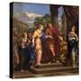 Caesar Giving Cleopatra the Throne of Egypt, C.1637-Pietro da Cortona-Stretched Canvas