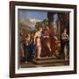 Caesar Giving Cleopatra the Throne of Egypt, C.1637-Pietro da Cortona-Framed Giclee Print