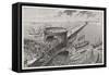 Caesar in Egypt Besieges Alexandria-Poyet-Framed Stretched Canvas