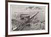 Caesar in Egypt Besieges Alexandria-Poyet-Framed Art Print