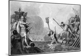 Caesar Invades Britain-A. Warren-Mounted Art Print