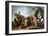 Caesar Meeting Cleopatra, 1747-Giovanni Domenico Tiepolo-Framed Giclee Print