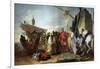 Caesar Meeting Cleopatra, 1747-Giovanni Domenico Tiepolo-Framed Giclee Print