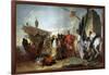 Caesar Meeting Cleopatra, 1747-Giovanni Domenico Tiepolo-Framed Giclee Print