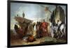 Caesar Meeting Cleopatra, 1747-Giovanni Domenico Tiepolo-Framed Giclee Print