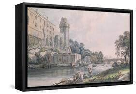 Caesar's Tower and Part of Warwick Castle-Paul Sandby-Framed Stretched Canvas