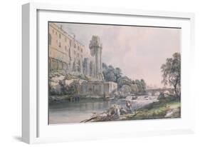 Caesar's Tower and Part of Warwick Castle-Paul Sandby-Framed Giclee Print