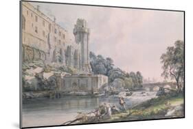 Caesar's Tower and Part of Warwick Castle-Paul Sandby-Mounted Giclee Print