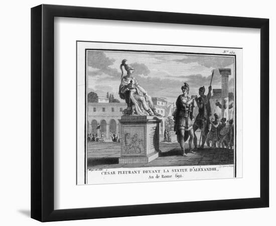 Caesar Weeps Before the Statue of Alexander-Augustyn Mirys-Framed Photographic Print