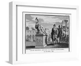 Caesar Weeps Before the Statue of Alexander-Augustyn Mirys-Framed Photographic Print