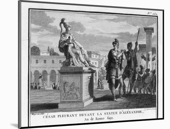 Caesar Weeps Before the Statue of Alexander-Augustyn Mirys-Mounted Photographic Print