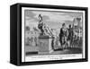 Caesar Weeps Before the Statue of Alexander-Augustyn Mirys-Framed Stretched Canvas