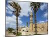 Caesarea Harbor National Park, Crusader City, a Roman Sarcophagus Adorned with Rosettes and the Min-Massimo Borchi-Mounted Photographic Print