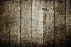 Old Brown Wooden Planks Background-caesart-Photographic Print