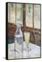 Caf‚ Table with Absinthe-Vincent van Gogh-Framed Stretched Canvas
