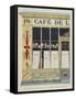Cafe, 10 Rue Hauteville-Pierre Antoine Leboux De La Mesangere-Framed Stretched Canvas