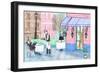 Cafe, 2017-Charlotte Orr-Framed Giclee Print