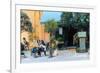 Cafe, Aix-En-Provence, 1999-Trevor Neal-Framed Giclee Print