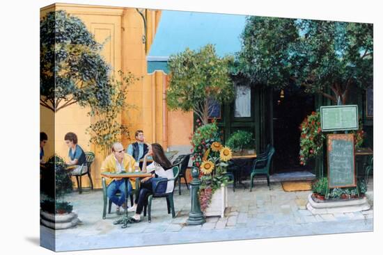 Cafe, Aix-En-Provence, 1999-Trevor Neal-Stretched Canvas