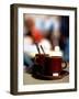 Cafe, Aix En Provence, France-Walter Bibikow-Framed Photographic Print