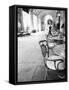 Cafe and Archway, Turin, Italy-Walter Bibikow-Framed Stretched Canvas