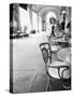 Cafe and Archway, Turin, Italy-Walter Bibikow-Stretched Canvas