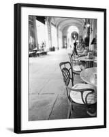 Cafe and Archway, Turin, Italy-Walter Bibikow-Framed Premium Photographic Print