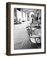 Cafe and Archway, Turin, Italy-Walter Bibikow-Framed Photographic Print