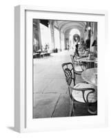 Cafe and Archway, Turin, Italy-Walter Bibikow-Framed Photographic Print