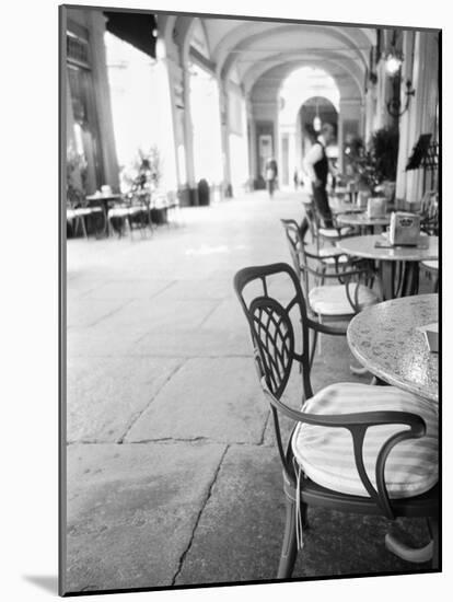 Cafe and Archway, Turin, Italy-Walter Bibikow-Mounted Photographic Print