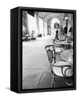 Cafe and Archway, Turin, Italy-Walter Bibikow-Framed Stretched Canvas