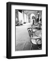 Cafe and Archway, Turin, Italy-Walter Bibikow-Framed Photographic Print