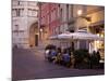 Cafe and Baptistry, Parma, Emilia Romagna, Italy, Europe-Frank Fell-Mounted Photographic Print
