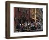 Café and Colourful Houses, Stortorget Square, Stockholm, Sweden-Peter Thompson-Framed Photographic Print