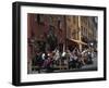 Café and Colourful Houses, Stortorget Square, Stockholm, Sweden-Peter Thompson-Framed Photographic Print