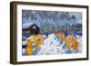 Cafe and Deckchairs, Selva Gardena, Italy, 2016-Andrew Macara-Framed Giclee Print