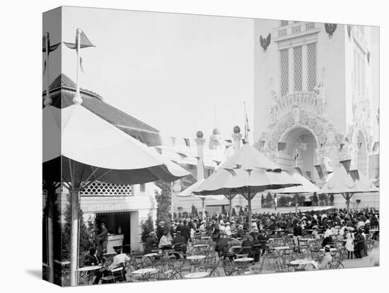 Cafe and Outdoor Vaudeville, Dreamland, Coney Island, N.Y.-null-Stretched Canvas
