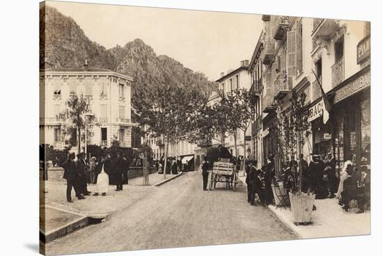 Cafe and Tabac, Beaulieu Sur Mer, 1911-null-Stretched Canvas