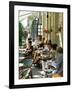 Cafe at Gedimino Pospektas, the Main Street of the Modern City, Vilnius, Lithuania-Yadid Levy-Framed Photographic Print